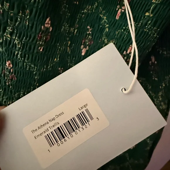 NWT Athena Hill House Emerald Floral Dress - Picture 3 of 3